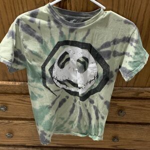 Disney Green and Gray Tie-Dye young adult Tee